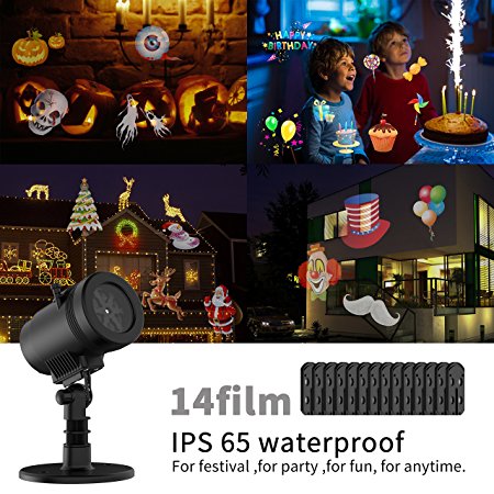 Centeni Halloween Light Projector Decoration Light Projector Lights 14 Slides for Outdoor and Indoor