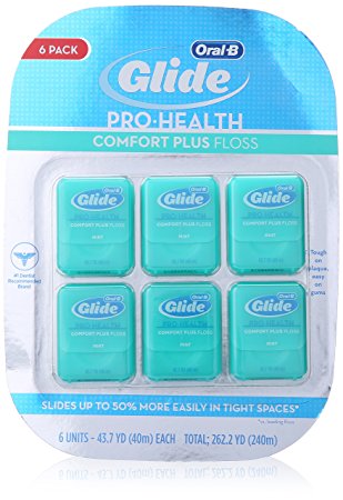 Oral-B Glide Pro-Health Comfort Plus Floss, 6 Count