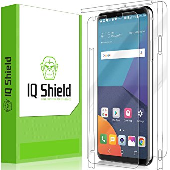 LG V30 Screen Protector, IQ Shield LiQuidSkin Full Body Skin   Full Coverage Screen Protector for LG V30 HD Clear Anti-Bubble Film