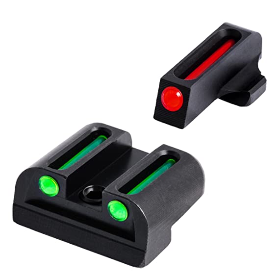 Fiber-Optic Front and Rear Handgun Sights for Sig Sauer Pistols