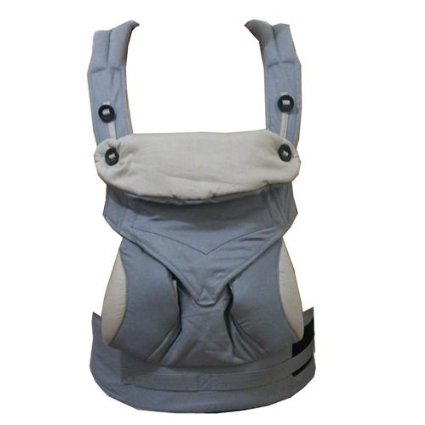 Katyland Baby and Child Carrier 4 Ergonomic Carry Position 360 with Sleeping Hood 100% Organic Cotton Grey