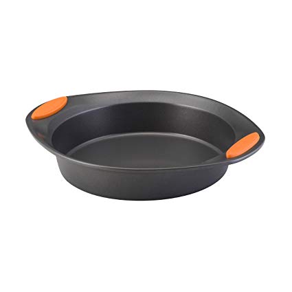 Rachael Ray Oven Lovin' Non-Stick 9" Round Cake Pan, Orange