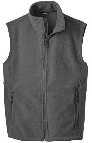 Men's Soft and Cozy Fleece Vests in 8 Colors: Adult Sizes XS-6XL