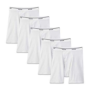 Fruit of the Loom Men's No Ride Up Boxer Brief Multipacks, Colors may vary