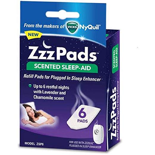 2 Pack: ZzzPads Scented Sleep-Aid Refill Pads for Plugged In Sleep Enhancer, 6 pads each