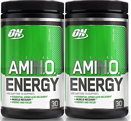 Optimum Nutrition Essential Amino Energy, Pack of Two 30 Servings (Lemon Lime 2 x 30 servings)