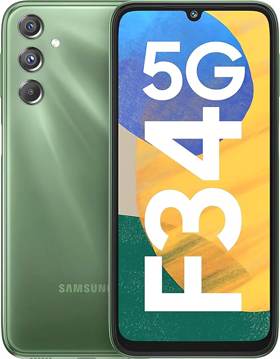 Samsung Galaxy F34 5G (Mistic Green, 8 GB RAM, 128 GB Storage) | 50 MP No Shake Camera | Auto Night Mode | 120 Hz AMOLED Display | 4K Videos | 6000 mAh Large Battery | Dolby Atmos | Gorilla Glass 5