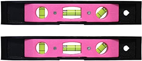 IIT 2 Pack 88200 Ladies Pink 9-Inch Torpedo Level