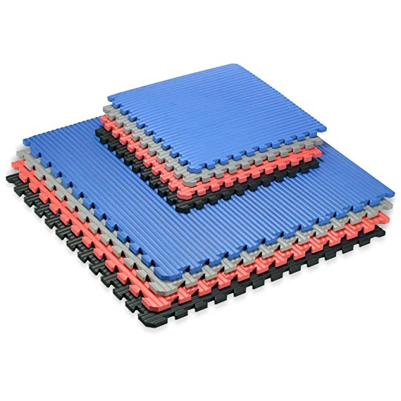 We Sell Mats JUMBO Martial Arts Anti-fatigue Interlocking EVA Foam MMA Exercise Gym Flooring Tiles