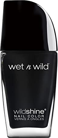 Wet n Wild 485D Wild shine nail color, 0.41 Fl Oz, Black Crème