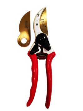 Go Active Lifestyle Titanium Bypass Hand Pruner With Ultra Sharp Blade - Heavy Duty Lawn and Garden Trimmer - Ergonomic Comfortable Handle Grip for Men and Women