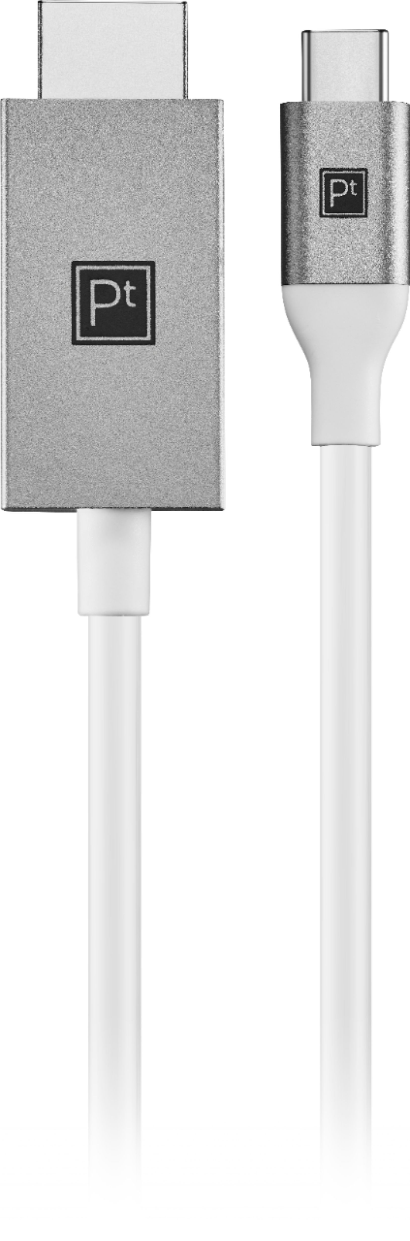 Platinum™ - 6' USB-C-to-HDMI Cable for MacBook, Chromebook or Laptops with a USB-C Port - Gray