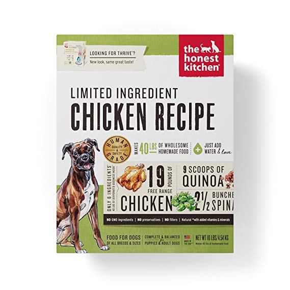 Honest Kitchen The Human Grade Limited Ingredient Dog Food Recipe