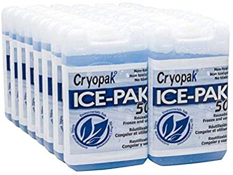 Cryopak Hard Shell Reusable Ice Pack, 3x5" (8)