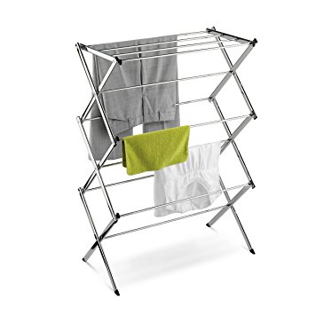 Honey-Can-Do DRY-01234 Commercial Clothes-Drying Rack, Chrome