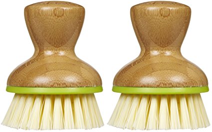 Full Circle Bubble Up Replacement Dish Brush, Green, 2pk