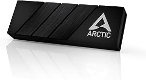 ARCTIC M2 Pro - Heatsink-Kühler für M.2 2280 SSD, mit ARCTIC TP-3 Wärmeleitpads, kompatibel mit PC & PS5, für doppelt und einseitig bestückte SSDs - Schwarz