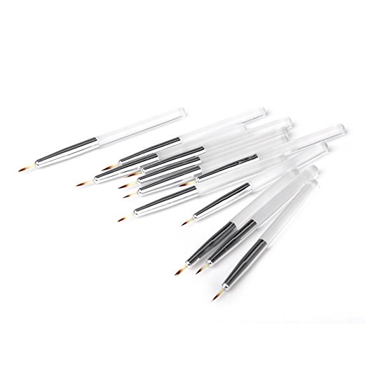 12Pcs Mini Eyeliner Lip Brushes Makeup Applicators Cosmetics Tool