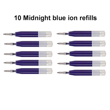 10 Blue Ion Gel Ink Refill Cartridges for Cross Ion, Penatia Pump Pen, Vice, Roadster & Matrix Pens (Bulk Pack)