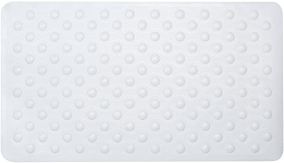 Sabichi Suction Grip Bubble Rubber Bath Mat, Ice White, 70 x 40 cm