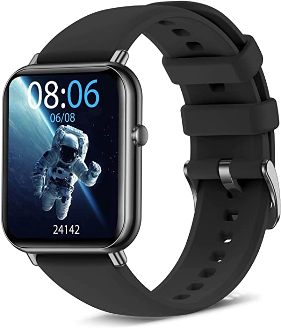 Smart Watch, Fitness Tracker Watch with Heart Rate Blood Pressure Monitor, Activity Tracker with Sleep and Blood Oxygen Monitor, IP68 Waterproof Pedometer Watch for Kids Men Women for Android iPhone