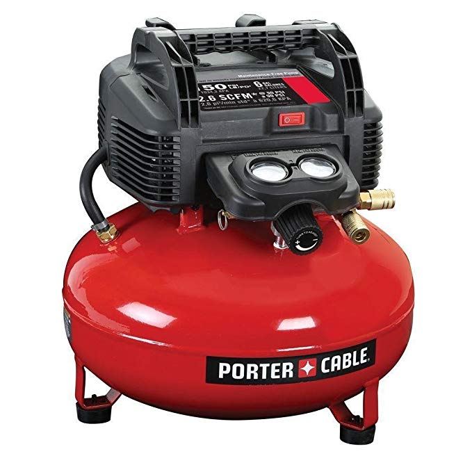 Porter-Cable C2002R 150 PSI 6 Gallon Oil-Free Pancake Compressor (Certified Refurbished)