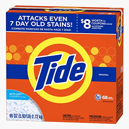 Tide Ultra He Original Scent Powder Laundry Detergent, 68 Loads, 95 oz