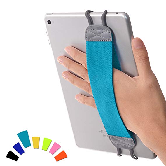 TFY Security Hand Strap Holder for Tablets, iPad, e-Readers - Apple iPad, iPad 4 (iPad 2 & 3), iPad Air (iPad Air 2), iPad Mini - iPad Pro 9.7" - Samsung Galaxy Tab - Google Nexus and More