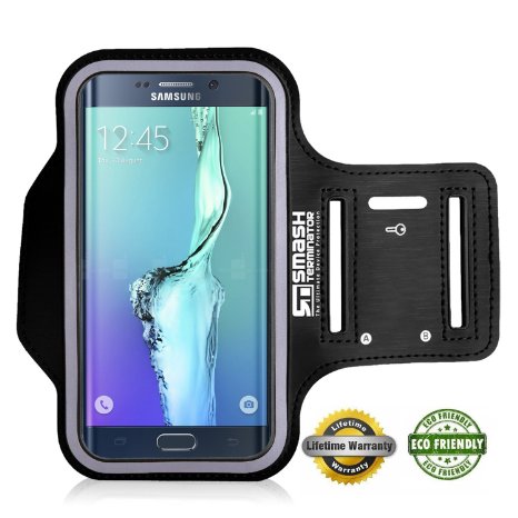 Smash Terminator® Sports Running Jogging Gym Armband Arm Band Case Cover Holder with Key Holder For Samsung Galaxy S7 with Key Holder Slot by AllThingsAccessory®