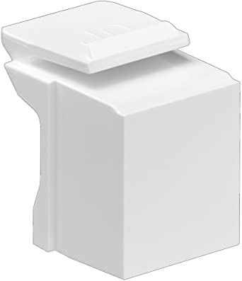 Blank Quickport Insert, Wall Plates, White, 10-Pack