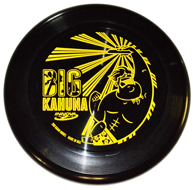 Innova Big Kahuna Heavyweight Ultimate Throw and Catch Disc Tiki Black - Stamp Color May Vary - 200 Gram Model