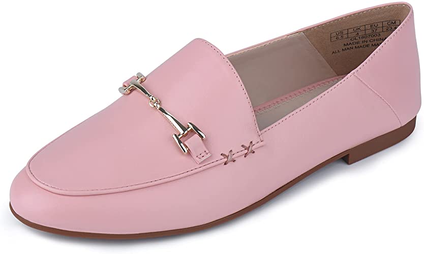 JENN ARDOR Women's Penny Loafers Slip On Flats Comfort Driving Office Loafer Shoes