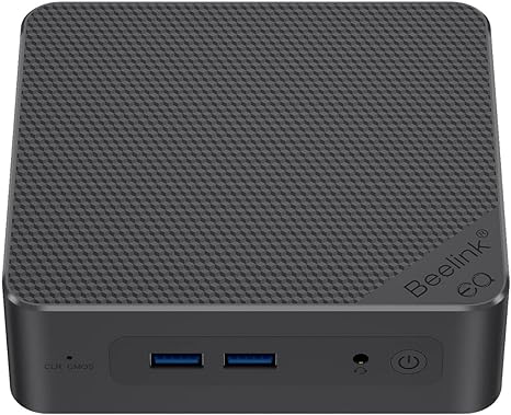 Beelink EQ12 8G/500G Soft Router Mini PC, Intel Alder Lake-N100 Processor (up to 3.4GHz), 4K@60Hz Triple Display (Dual HDMI Type-C), WiFi 6 BT5.2, USB3.2, 2.5G Ethernet Port, 25W TDP