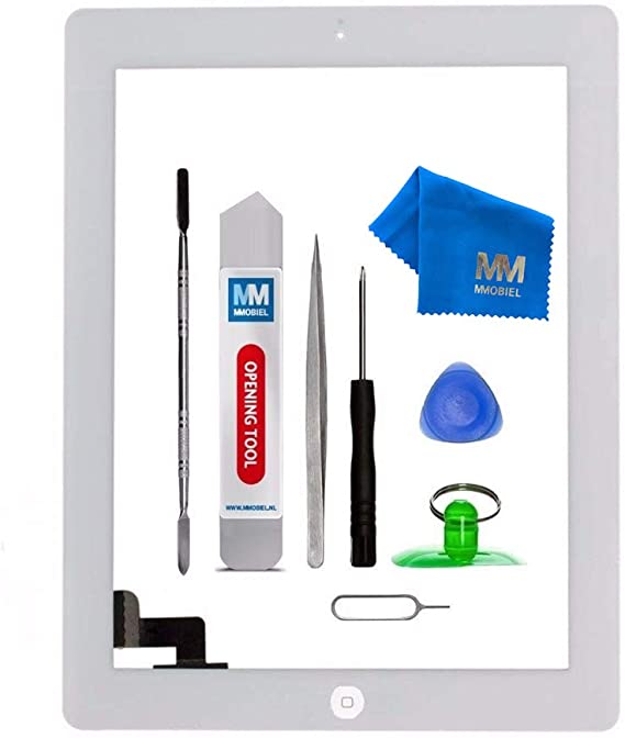 MMOBIEL Digitizer Compatible with iPad 2 (White) 9.7 Inch Touchscreen Front Display Assembly Incl Tool kit