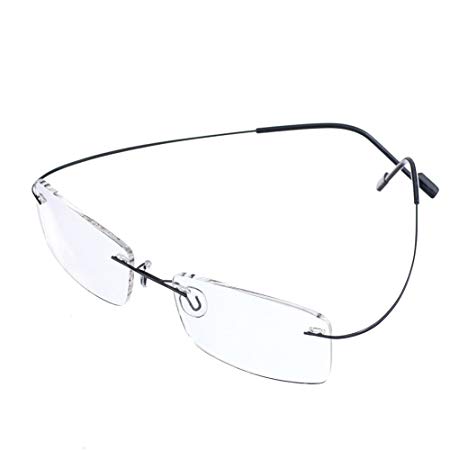 Bi Tao Super Light Nearsighted Shortsighted Myopia Glasses -3.00 StrengthsMen Women Fashion Rimless Nearsighted Eyeglasses