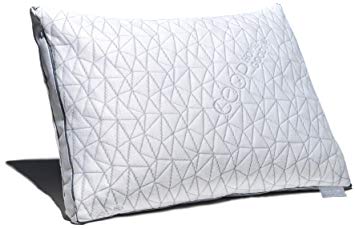 Coop Home Goods - THE EDEN PILLOW - Ultra Tech Cover with Gusset - ADJUSTABLE Fill features cooling and hypoallergenic gel infused memory foam with fiberfill - MADE IN USA - STANDARD