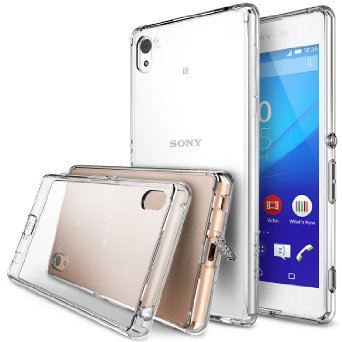 Xperia Z3 Case - Ringke FUSION All New Dust Cap and Drop Protection Free Screen ProtectorampBack FilmCRYSTAL VIEW Premium Crystal Clear Back Shock Absorption Bumper Hard Case for Sony Xperia Z3  Z3 Plus Not for Z3  Z3 Compact  Z3 Dual  Z3v  Z3 Tablet - EcoDIY Package