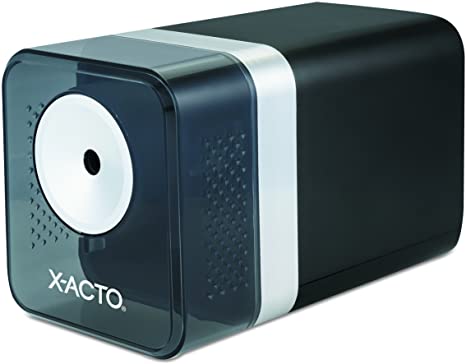 X-ACTO 1744 Power3 Office Electric Pencil Sharpener, Black