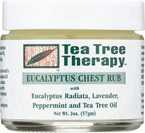 Tea Tree Therapy Eucalyptus Chest Rub Eucalyptus Australiana Lavender Peppermint and Tea Tree Oil - 2 oz