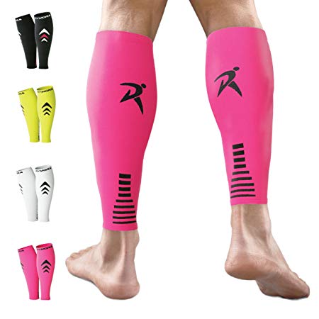 Rymora Calf Compression Sleeves (Graduated Compression, Ergonomic fit for Men and Women) (Ideal for Sports, Work, Flight, Pregnancy)