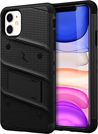 ZIZO Bolt Case for iPhone 11 with Kickstand and Lanyard - Black