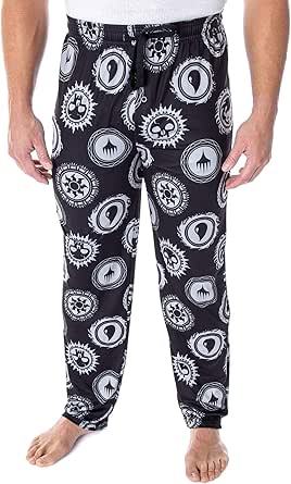 Magic The Gathering Men's Element Mana Color Logo Symbols Sleep Lounge Pajama Pants