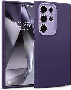 Caseology Nano Pop Case Compatible with Samsung Galaxy S24 Ultra Case [Dual Layer Silicone Case] Military Grade Drop Tested (2024) - Light Violet