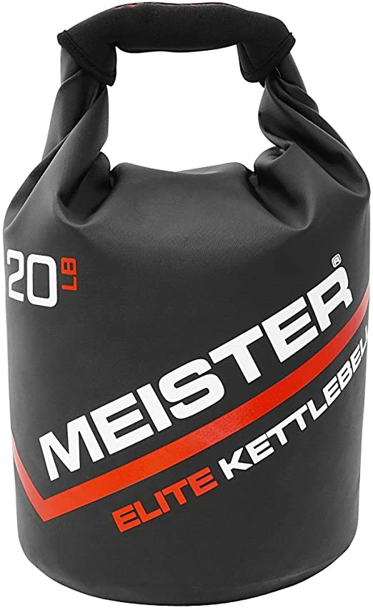 Meister Elite Portable Sand Kettlebell - Soft Sandbag Weight - 10/15/20lb