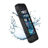 VISUN Waterproof Dirtproof Snowproof Shockproof Protective Carrying Case Cover for iPhone 5C Black