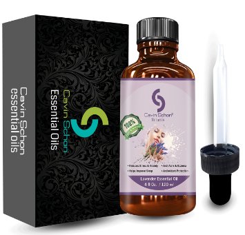 4 fl. Oz Lavender Essential Oil - Pure, Natural, Premium, Therapeutic & Pharmaceutical Grade, Money Back Satisfaction Guarantee