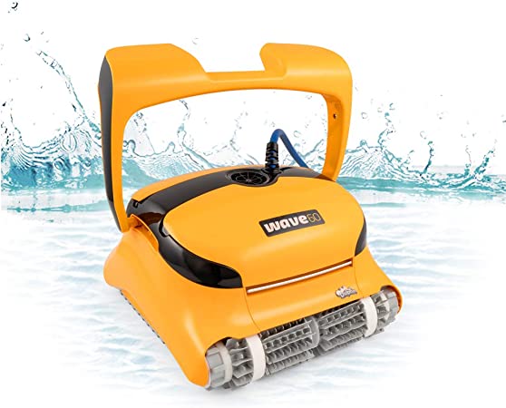 DOLPHIN Wave 60 Commercial Robotic Pool Cleaner with Caddy, Engineered for Extraordinary Pool Cleaning Performance, Ideal for Commercial Swimming Pools up to 50 Feet…