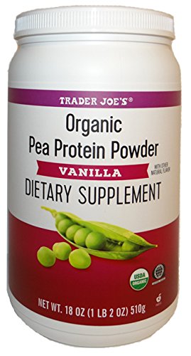 Organic Pea Protein Powder Vanilla Dietary Supplement