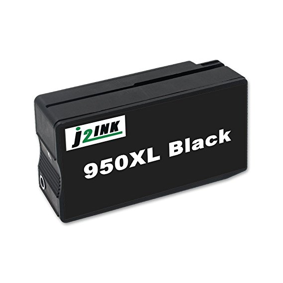 J2INK 1 Pack New Gen Black Ink Cartridge for HP 950XL Officejet Pro 8610 8600 8610 Plus Printer