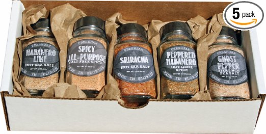 Set of 5 FreshJax Gourmet Handcrafted Spices (Hot & Spicy Seasonings)